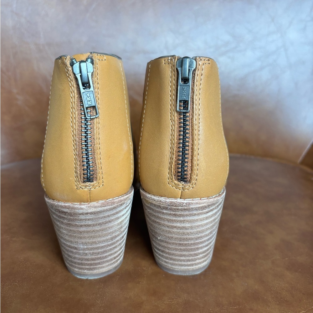 Sofft Sunny Luggage Gold Tan Gladiator Caged Leather Sandals Summer Size 7 - Picture 6 of 9